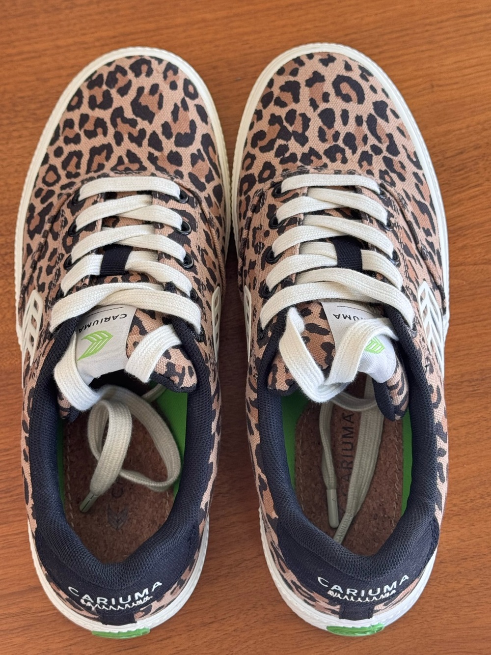 Cariuma Leopard Print Sneakers in Brown and Black - Picture 3 of 6